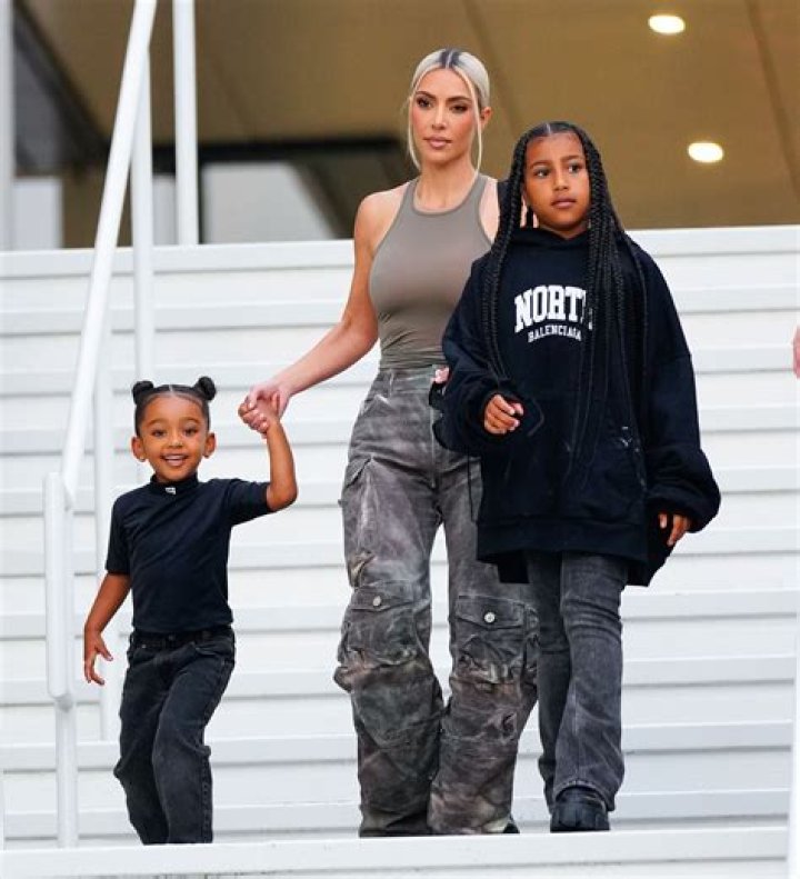 Kim Kardashian Takes Kids North, 8, Chicago, 4, & Psalm, 2, Out For Fun Afternoon At Trampoline Park Amid Kanye Drama