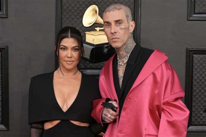 Kourtney Kardashian Struts In Pink String Bikini As She Celebrates Travis Barker’s Return To Health